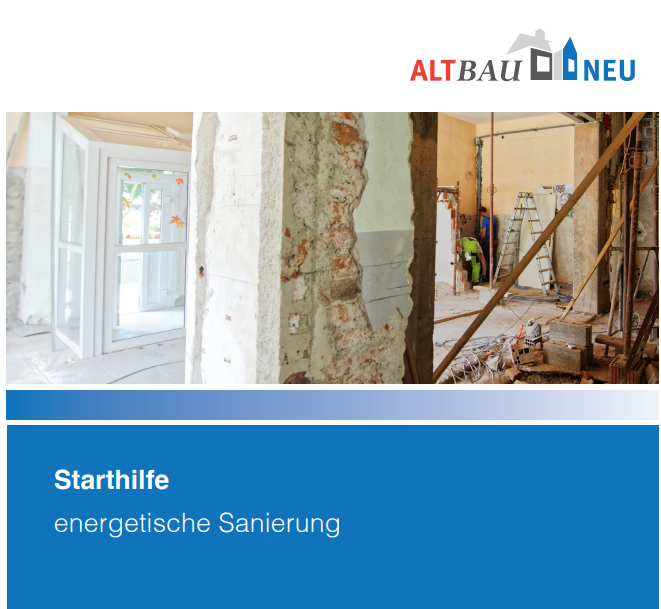 Broschüre ALTBAUNEU: Starthilfe zur energetischen Sanierung